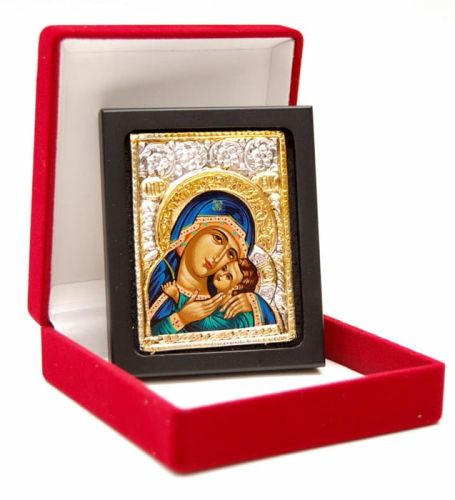 Ikona Matka Boża czuła posrebrzana EM0 e-religijne.pl