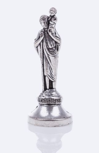 Figurka świętego Krzysztofa do samochodu KP027 sklep chrześcijańskie gadżety do samochodu ze ś. Krzysztofem