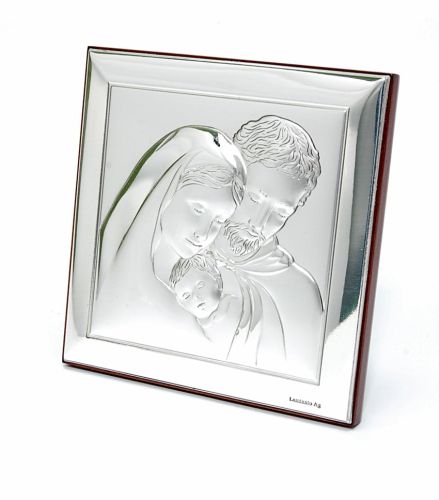 Obrazek srebrny Święta Rodzina pamiątka chrztu św./ I Komunii św. e-religijne.pl 