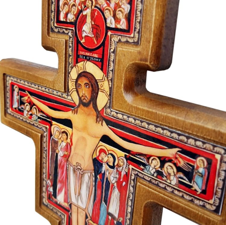Krzyż św. Franciszka SAN DAMIANO 13 cm Krzyże franciszkańskie, benedyktyńskie sklep artykuły liturgiczne księgarnia internetowa dewocjonalia