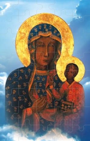 Religijne puzzle dla dzieci - Matka Boża Częstochowska - pomysły na nagrody za  różaniec  - księgarnia sklep pomoce duszpasterskie