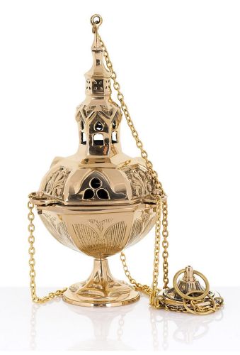 Kadzielnica trybularz mosiężny - kolor złoty PO-18 sklep chrześcijański e-religijne.pl