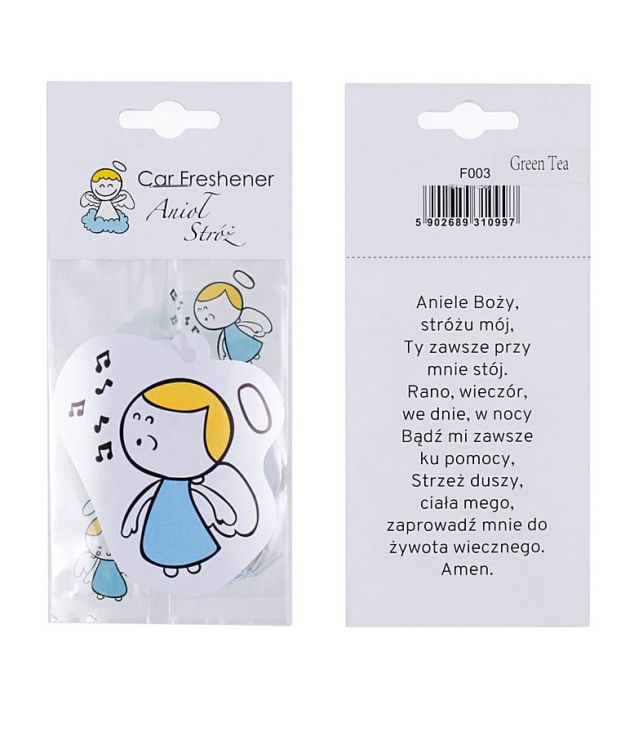 Sklep chrześcijański:  Aniołek - zawieszka zapachowa odświeżacz do auta