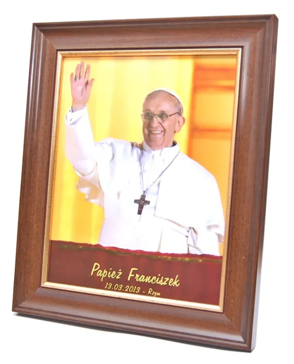 Papież Franciszek - obraz - zdjęcie w ramie 25 x 30
