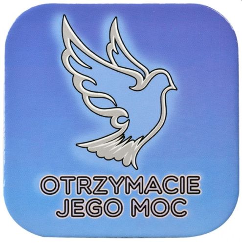  Podstawka korkowa z religijnym hasłem Otrzymacie Jego moc  e-religijne.pl