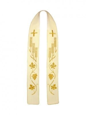 Stuła kremowa haftowana 4-171-1 e-rligijne.pl