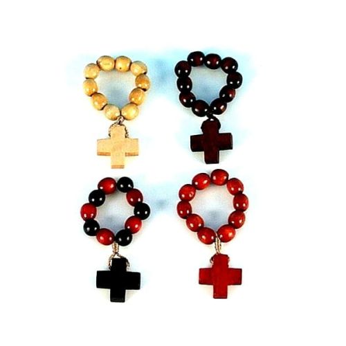 Różaniec drewniany - dziesiątka