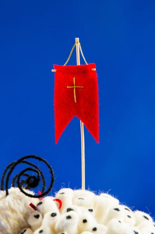 Baranek Wielkanocny wełniany rękodzieło 01 sklep dewocjonalia księgarnia chrześcijańska