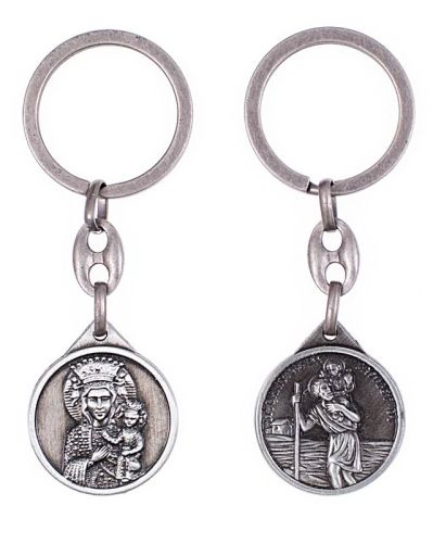 sklep Święcenie pojazdów - Święty Krzysztof breloczek do kluczy do auta KP007S