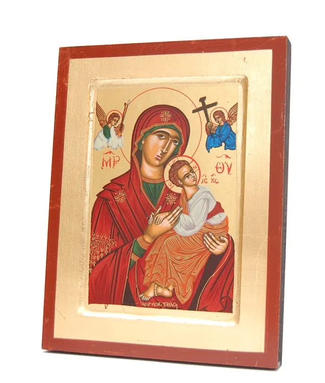Ikona bizantyjska Matka Boża Nieustającej Pomocy 18 x 24 cz e-religijne.pl