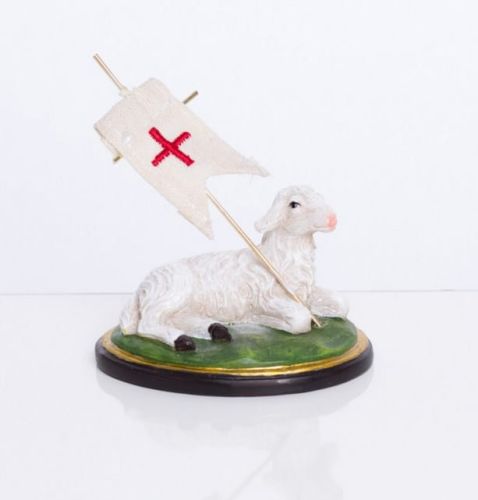 Baranek Wielkanocny leżący figurka JS93060A dewocjonalia sklep internetowy e-religijne.pl księgarnia. Artykuły liturgiczne, ozdoby świąteczne