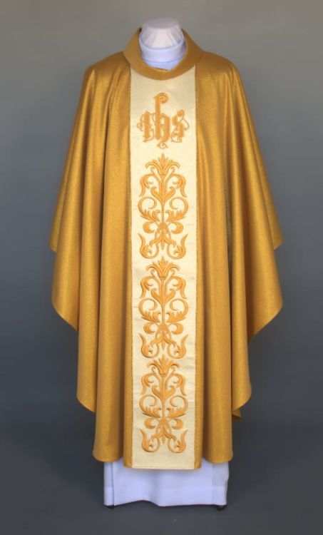 Ornat złoty z haftem 1-286-66 e-religijne.pl