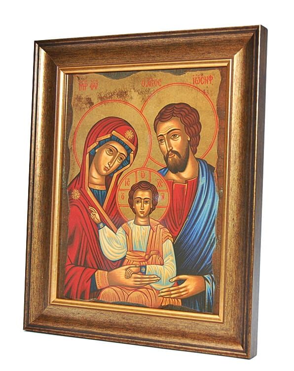 Ikona św. Rodziny w drewnianej ramie - reprodukcja e-religijne.pl