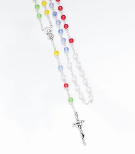 Różaniec misyjny kryształki R967 sklep chrześcijański dewocjonalia różańce