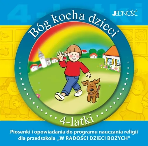 Bóg kocha dzieci - pomoc do religii dla czterolatków /płyta CD z piosenkami i opowiadaniami/  e-religijne.pl