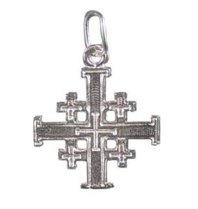 Krzyż jerozolimski srebrny - K18 e-religijne.pl