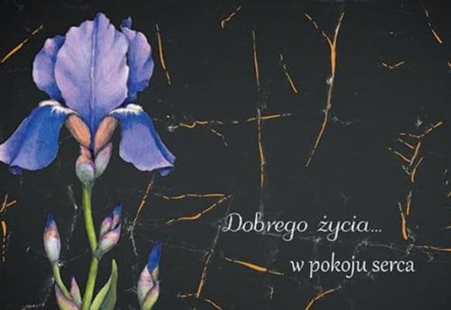 Karnet upominkowy "Dobrego życia ... w pokoju serca" księgarnia chrześcijańska e-religijne.pl