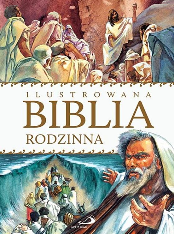 Na I Komunię Świętą: Ilustrowana Biblia Rodzinna Edycja Świętego Pawła wydawnictwo księgarnia e-religijne.pl