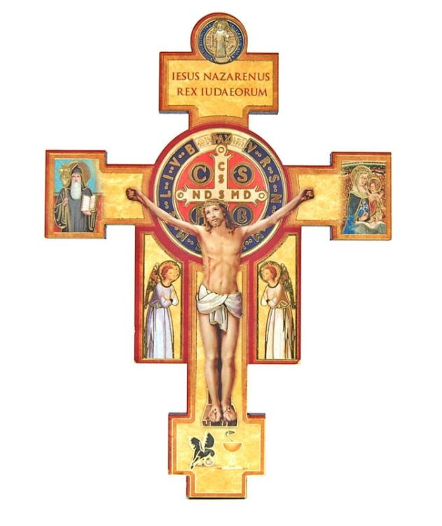 Krzyż św. Benedykta wiszący SF453 10 x 16 e-religijne.pl