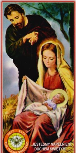 Obrazki kolędowe na wizytę duszpasterską Rok Ducha Świętego 2017/2018 księgarnia chrześcijańska e-religijne.pl pomoce duszpasterskie