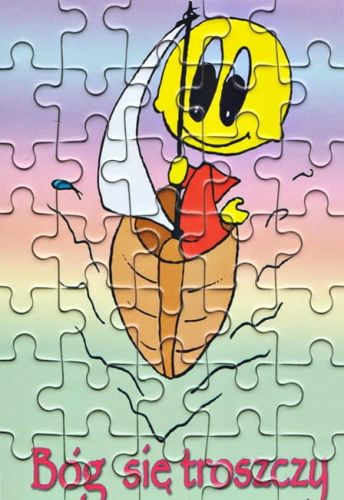 Puzzle o tematyce religijnej dla dzieci - "Bóg się troszczy" e-religijne.pl księgarnia upominki chrześcijańskie