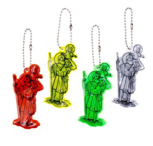 Zawieszka odblaskowa św. Krzysztof PR184 sklep chrześcijański e-religijne.pl