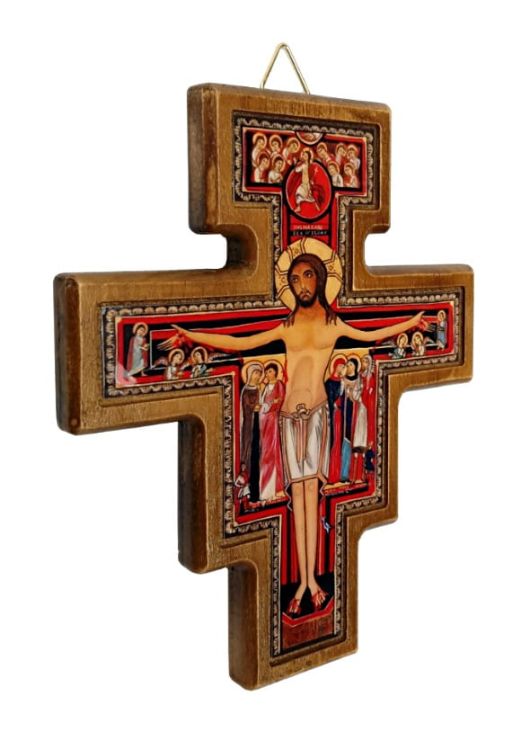 Krzyż św. Franciszka SAN DAMIANO 13 cm Krzyże franciszkańskie, benedyktyńskie sklep artykuły liturgiczne księgarnia internetowa dewocjonalia