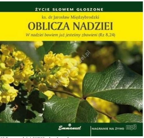 Oblicza nadziei - ks. Jarosław Międzybrodzki CD-MP3 e-religijne.pl