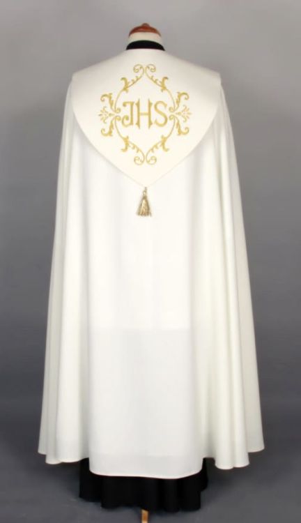 Kapa biała haftowana 2-084-11 e-religijne.pl