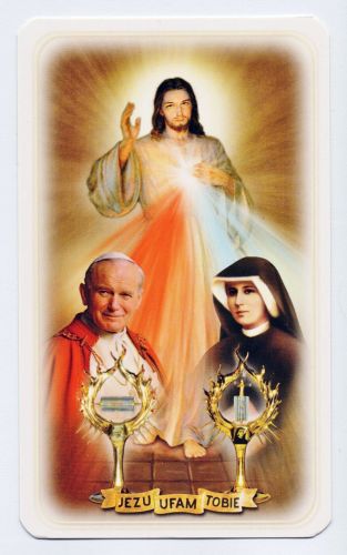 Obrazki z Koronką do Bożego Miłosierdzia (100 sztuk) sklep chrześcijański księgarnia religijna pomoce duszpasterskie - obrazki do rozdawania