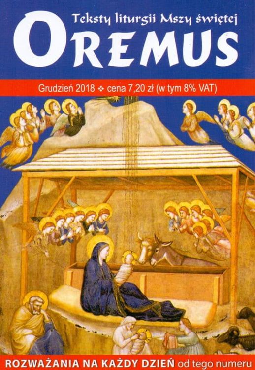 Oremus na GRUDZIEŃ 2018 - teksty liturgii Mszy Świętej księgarnia chrześcijańska e-religijne.pl sklep internetowy