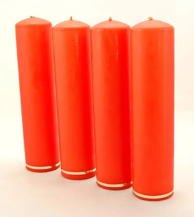 Świece do wieńca adwentowego - komplet 4 sztuki - czerwone (wysokość 30 cm) e-religijne.pl