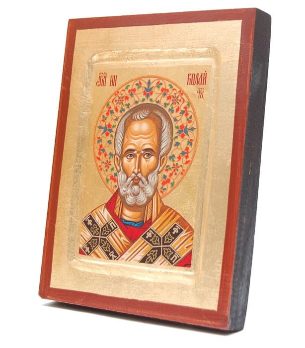 Sklep z ikonami Świętych: Ikona bizantyjska św. Mikołaj 18 x 24