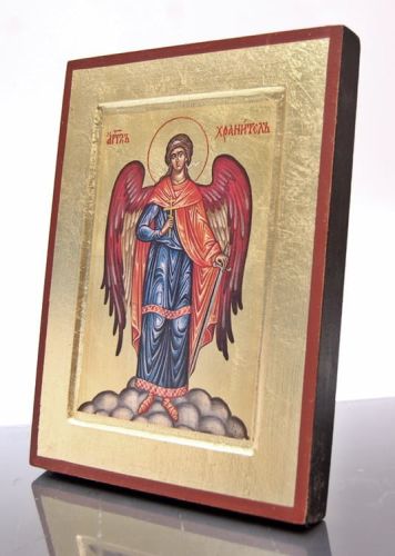 Ikona bizantyjska Anioła Stróża z Grecji z certyfikatem. Sklep z ikonami, dewocjonaliami. e-religijne.pl