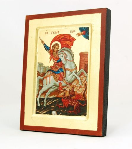 Ikona bizantyjska św. Jerzy 18 x 24 cm e-religijne.pl